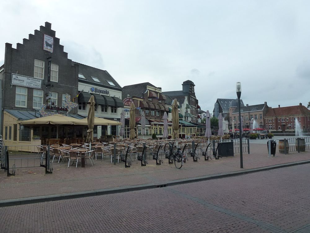 Havenplein in het centrum van Helmond